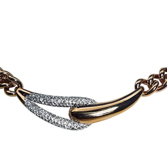 Swarovski Every Rose Gold Tone Plated Choker Necklace With Clear Crystals (6008) - Picture 3 of 11